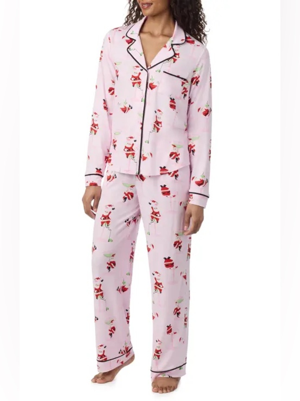 Women’s Room Service Santa/Martini Pajama Set